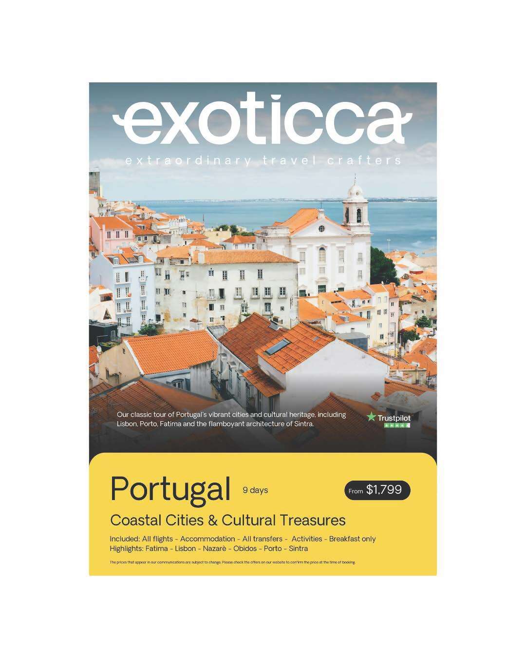 Portugal’s Coastal Cities and Cultural Treasures with Exoticca Tours