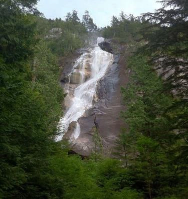 Sea, Falls And Mountains