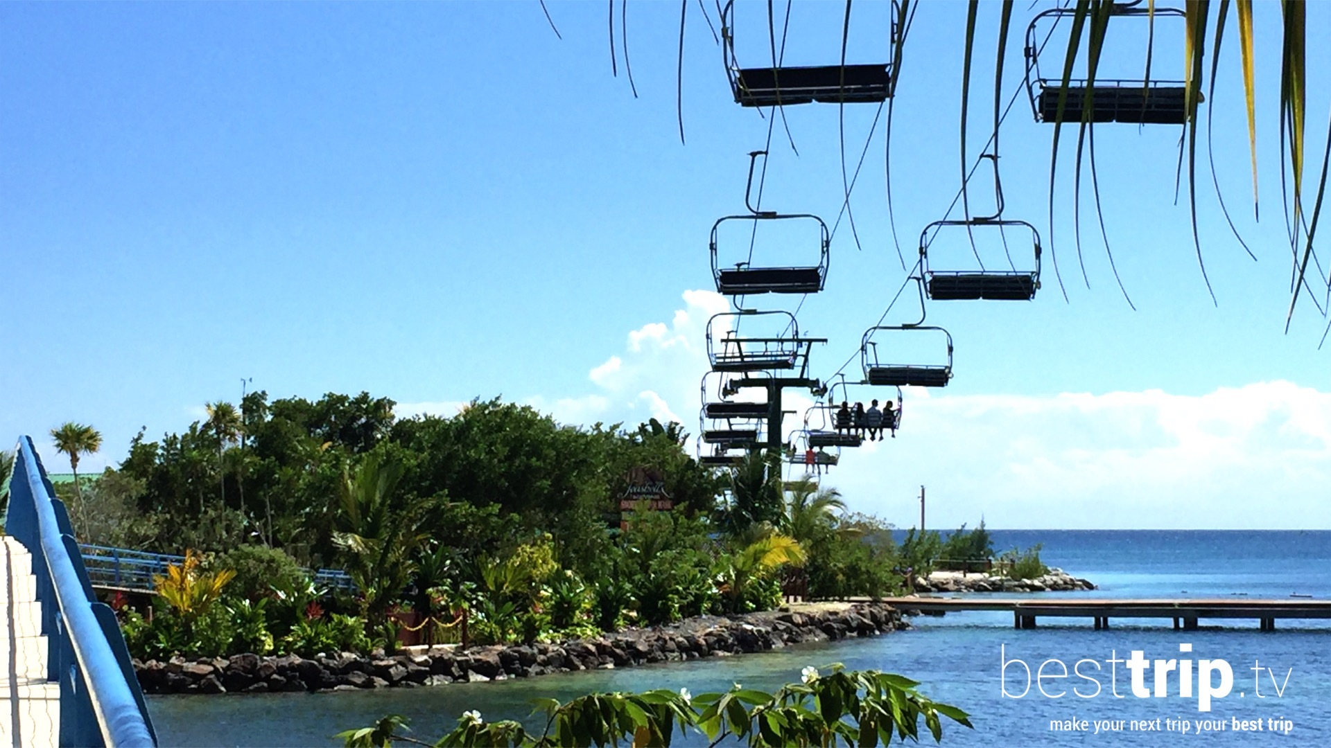 You Can Take a Chair Lift to the Beach on this Island