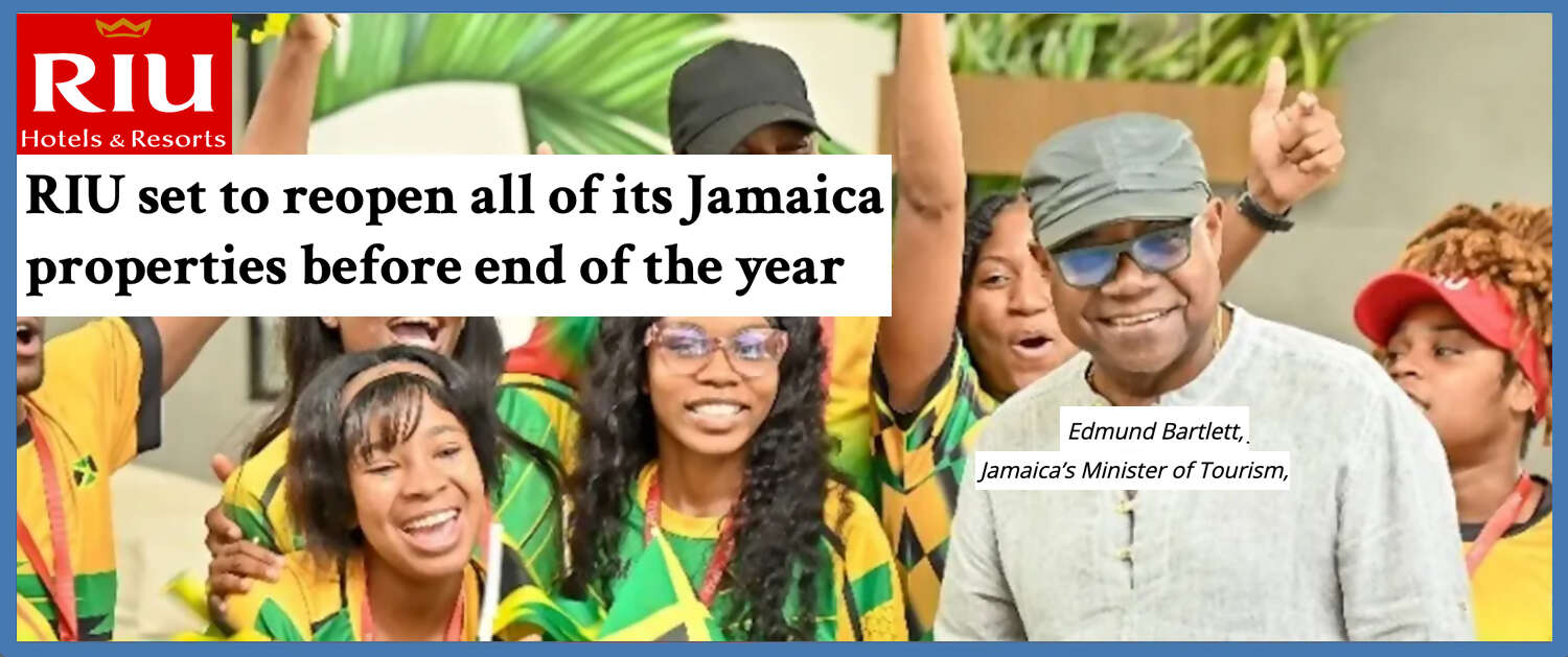 Riu Resorts Reopening Banner
