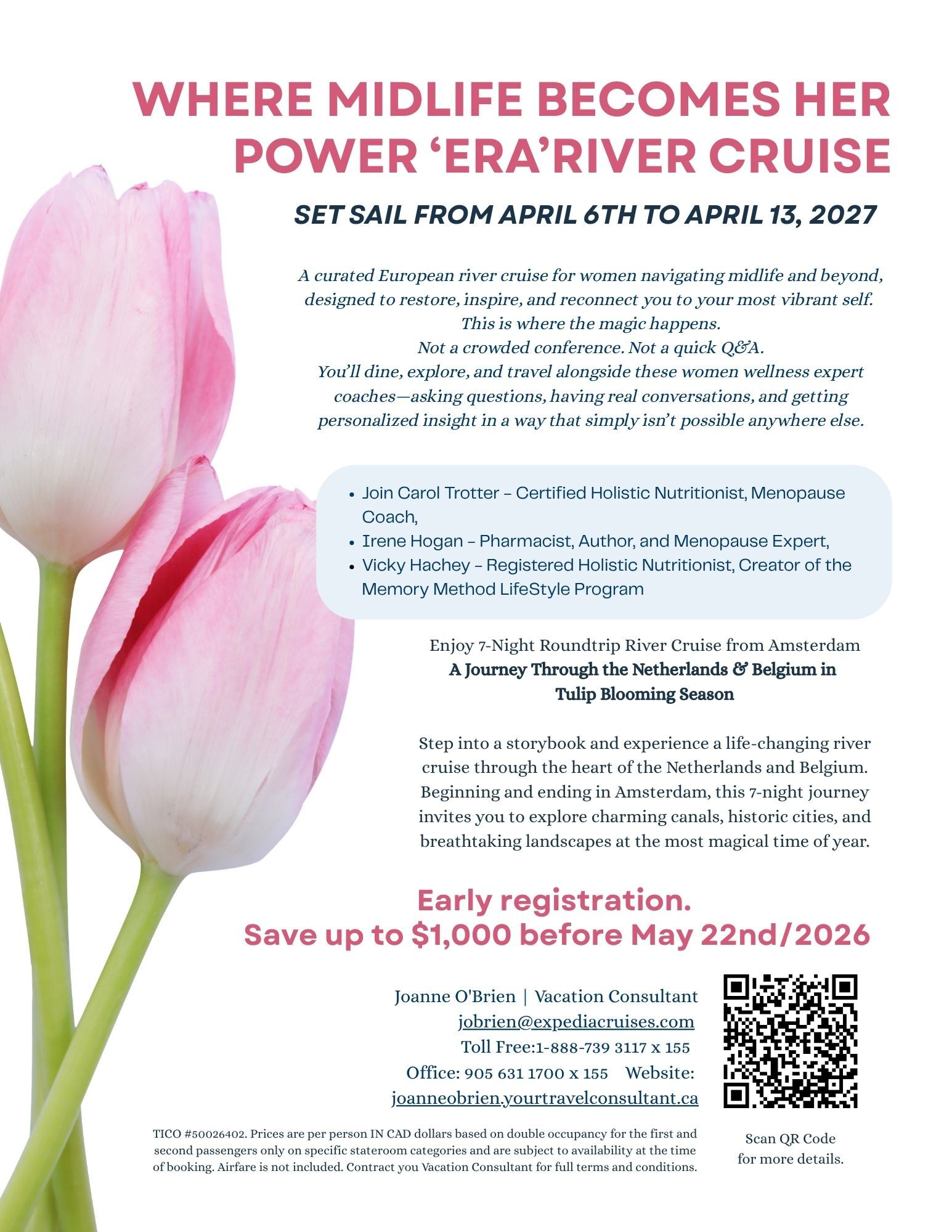 Where Midlife Becomes Her Power “ERA” River Cruise