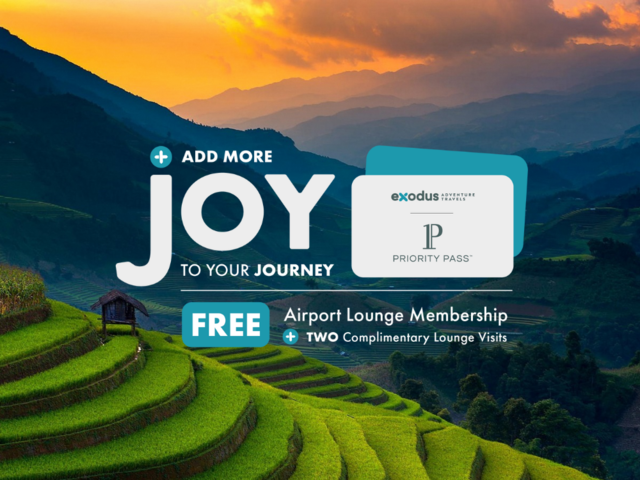 FREE Priority Pass Membership with new Exodus bookings