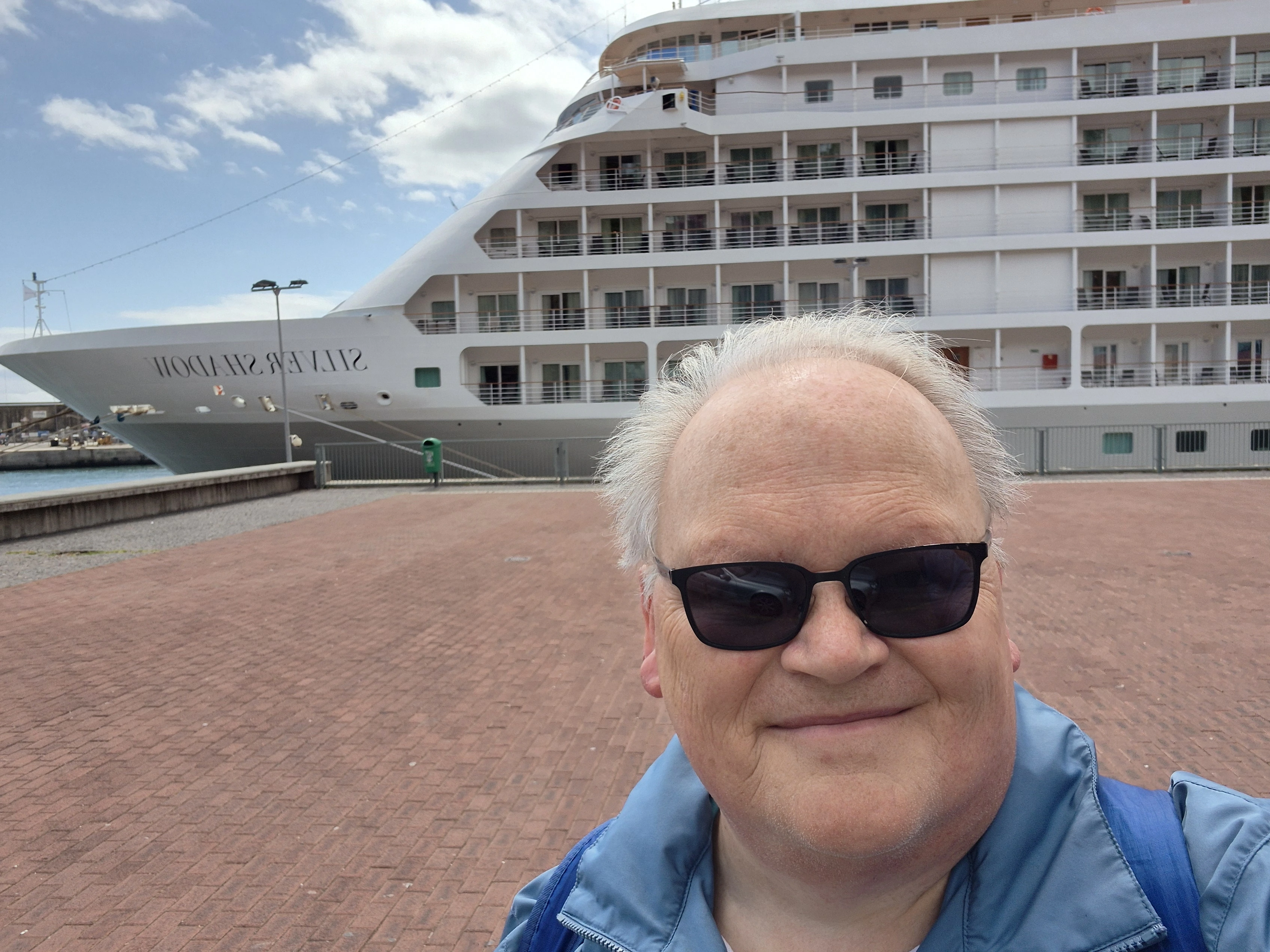 Silversea Silver Shadow during a transatlantic ultra-luxury cruise