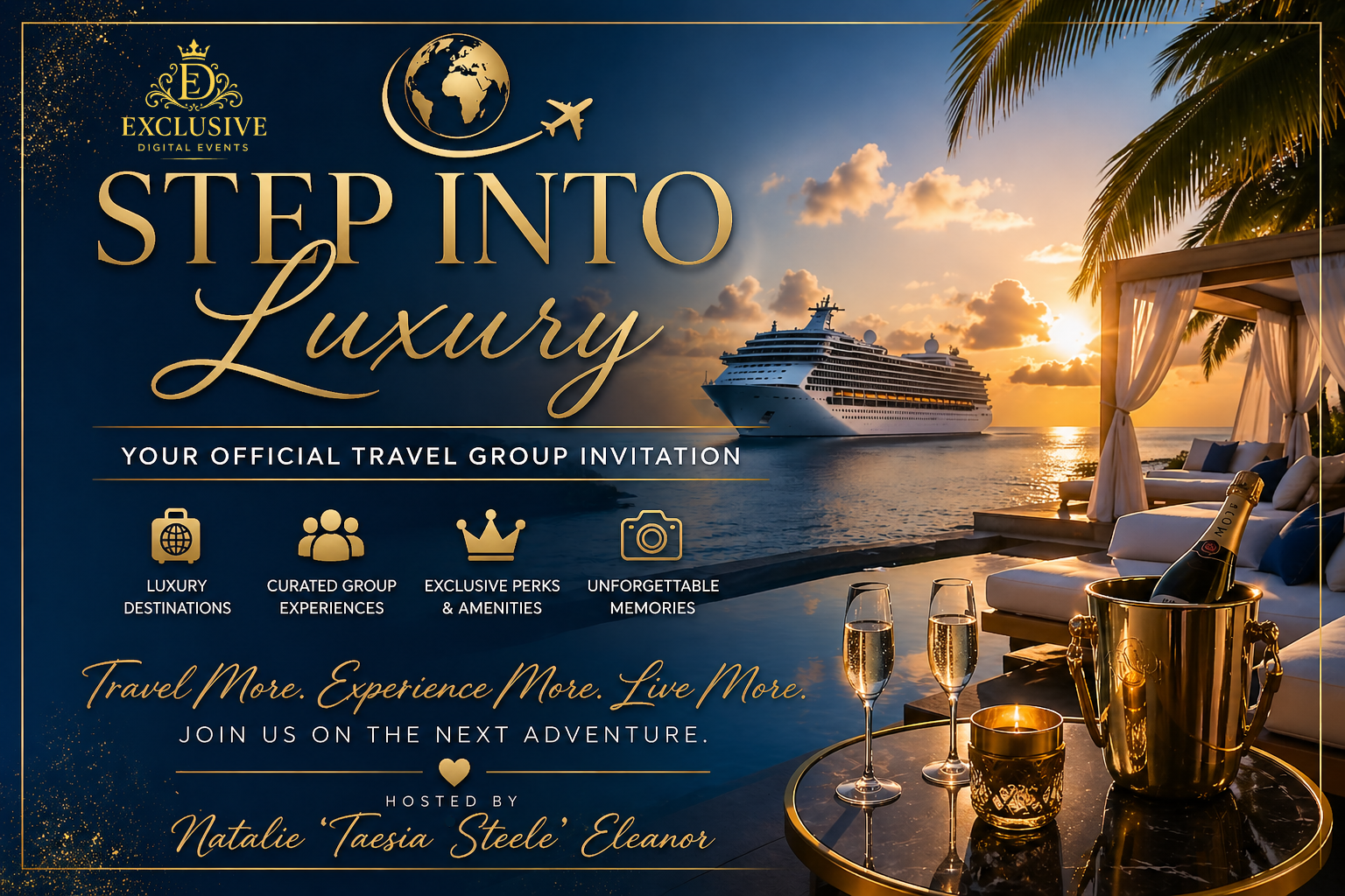 Step Into Luxury - Your Official Travel Group Invitation