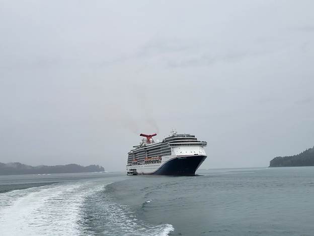 A cruise ship sailing in the sea

AI-generated content may be incorrect.