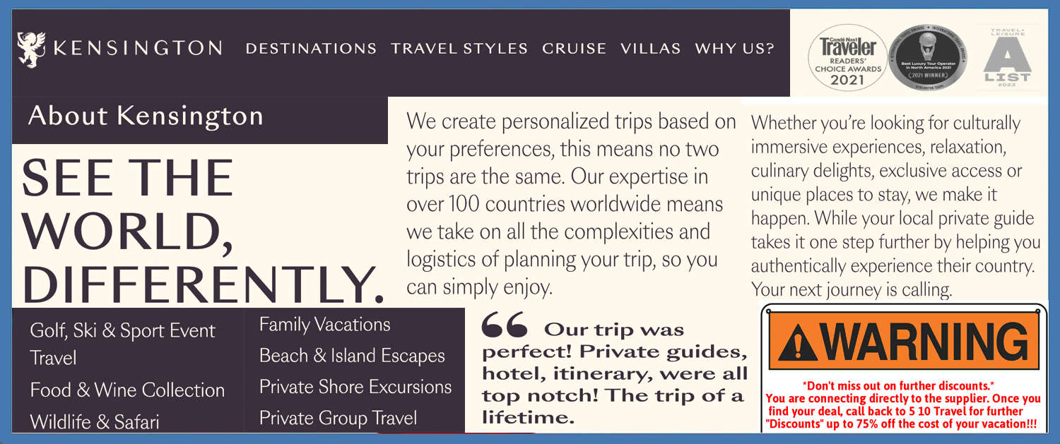 Kensington Banner World Tours