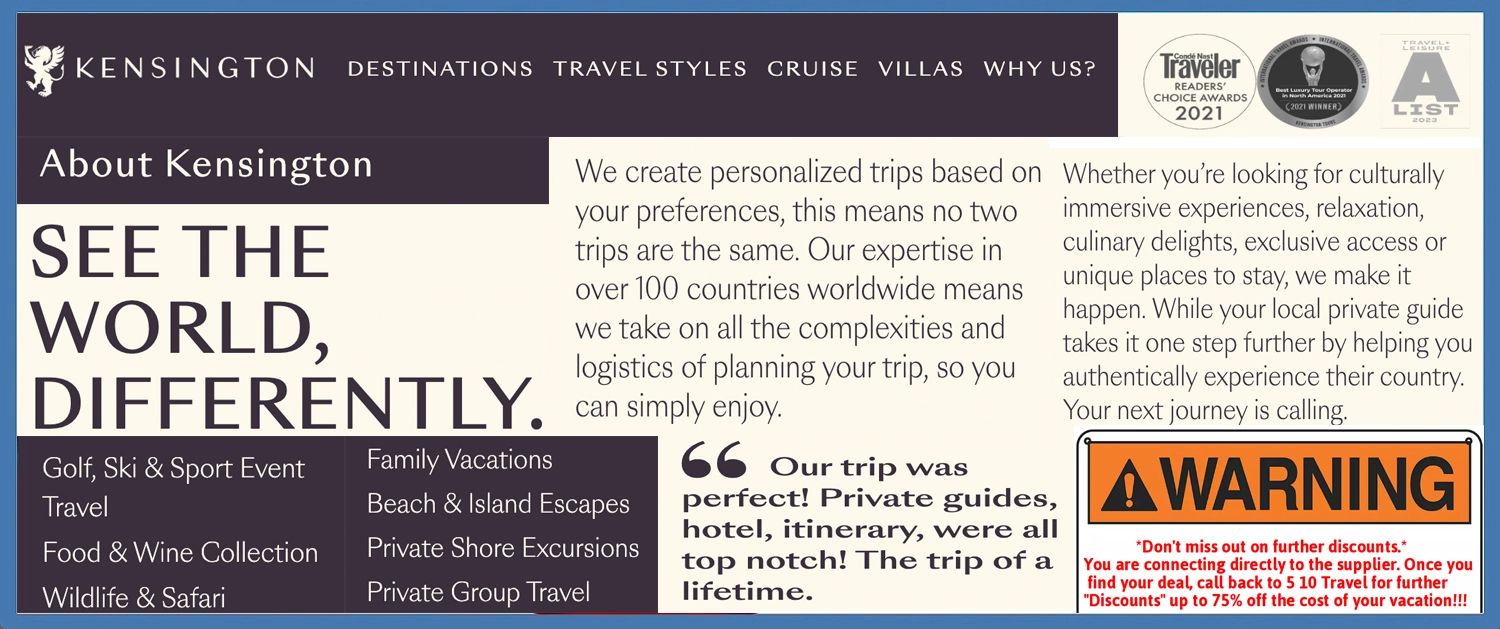 Kensington Banner World Tours
