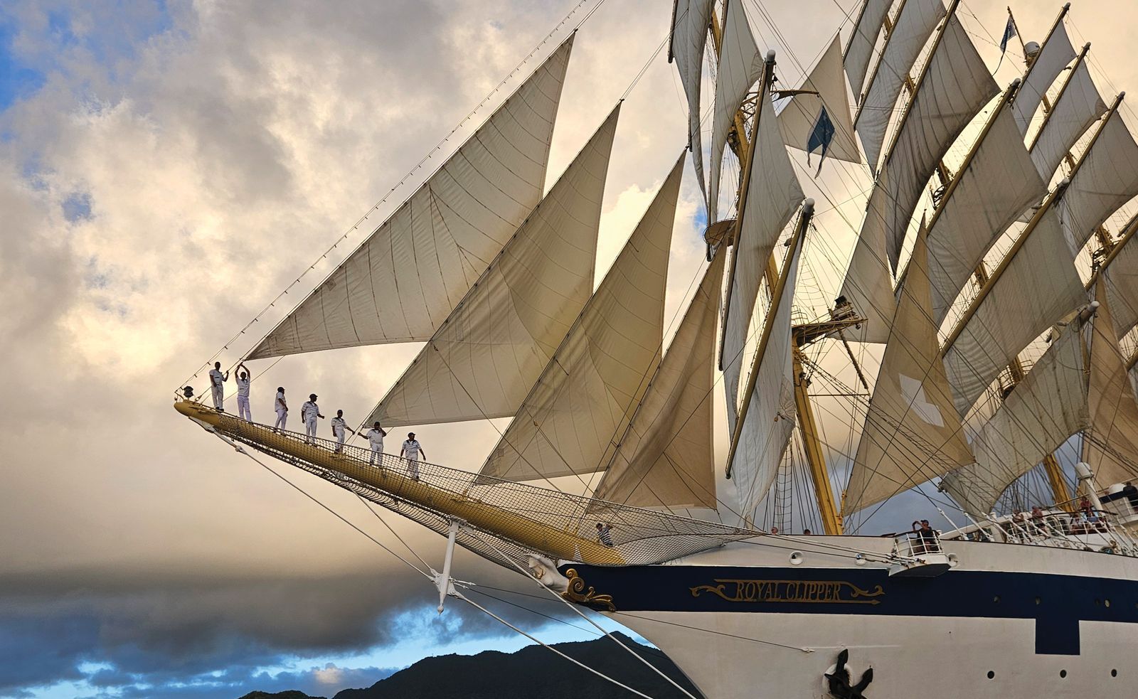 Classic Tall Ship Romance At Sea