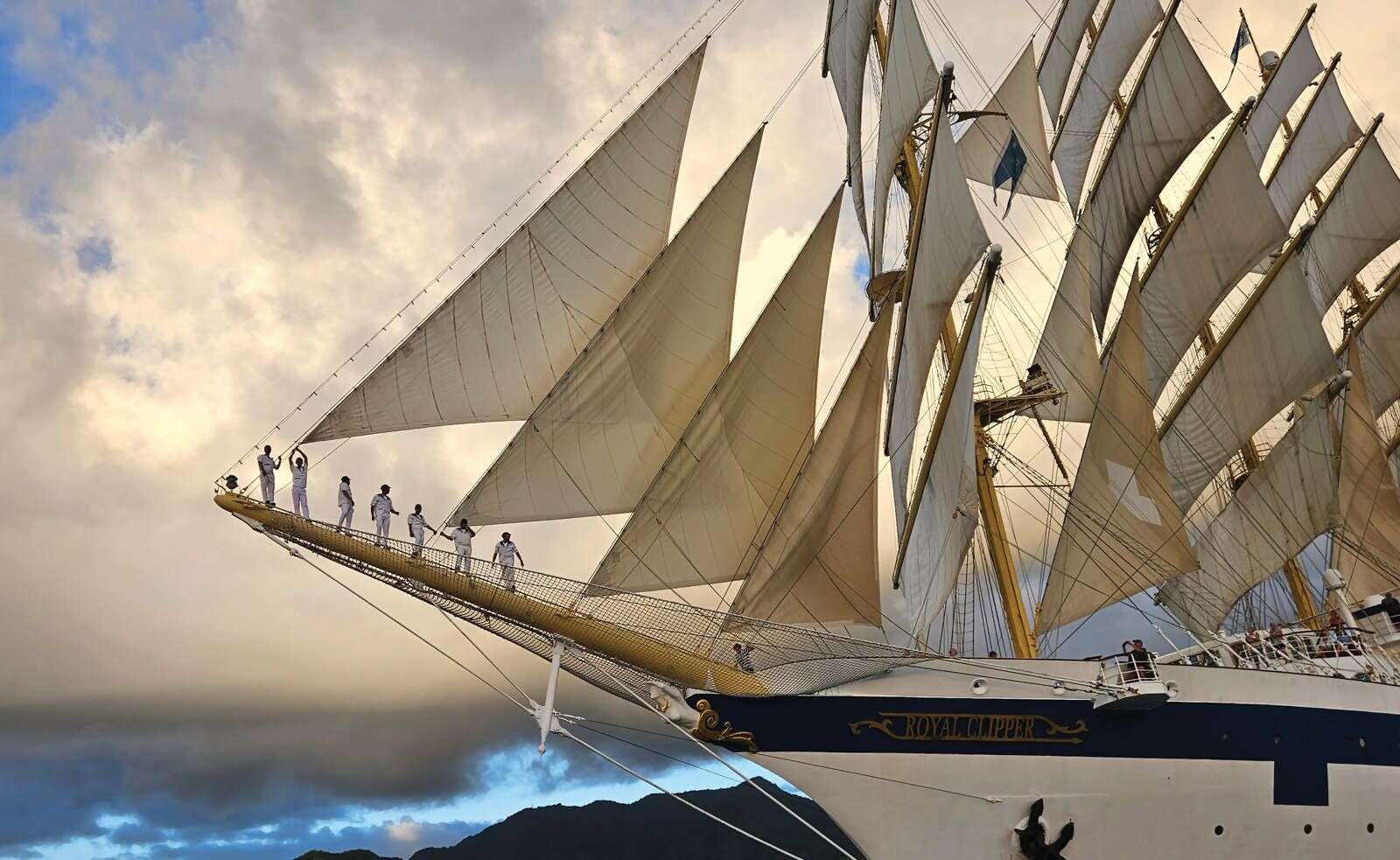 Classic Tall Ship Romance At Sea