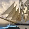 Classic Tall Ship Romance At Sea