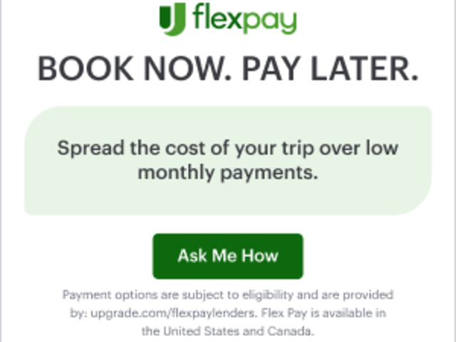 Book Now. Pay Later.