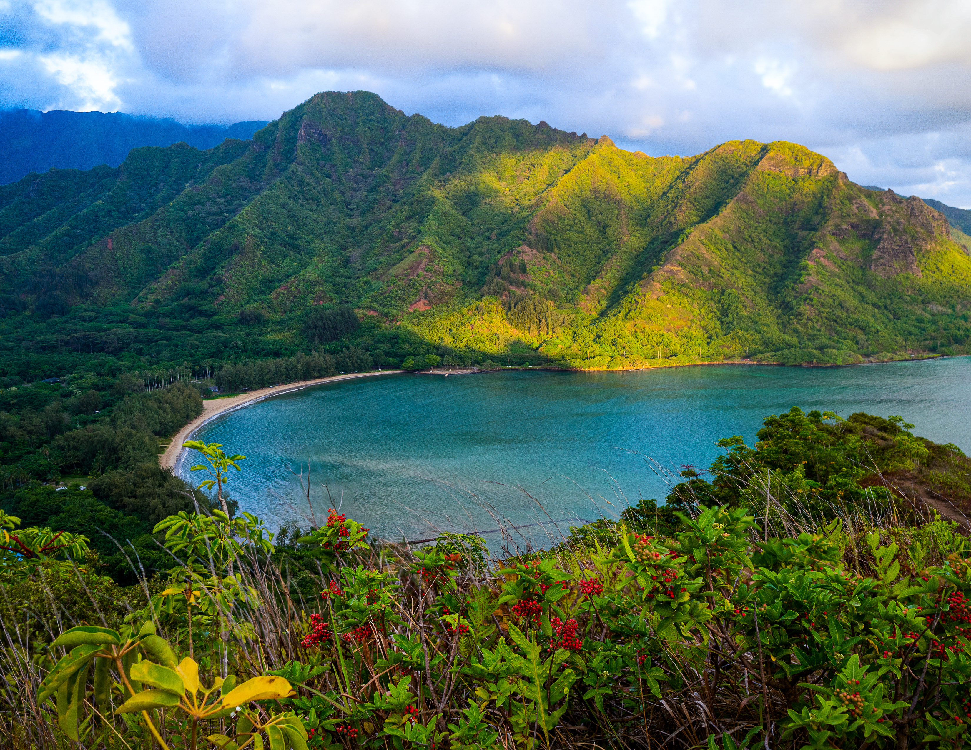 What are the differences between the North and South Shores of Oahu, Hawaii
