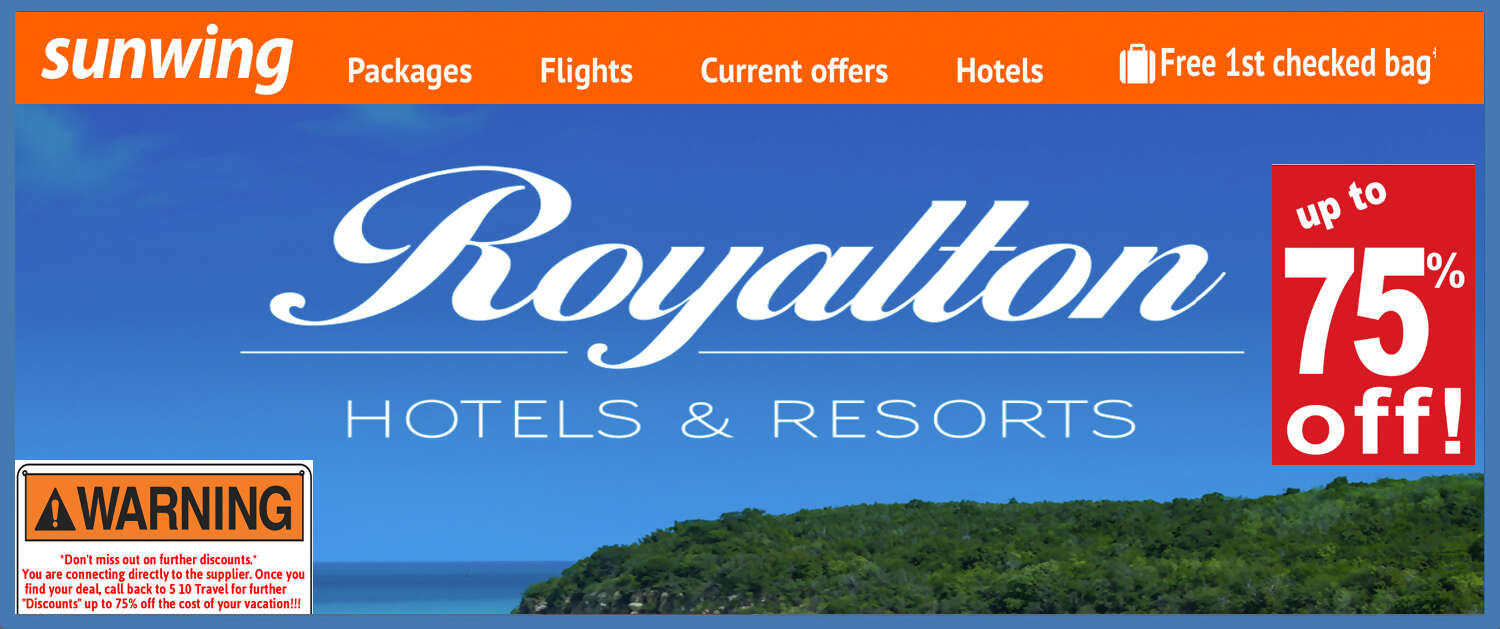 Sunwing Royalton Banner