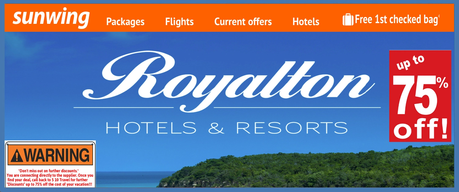 Sunwing Royalton Banner