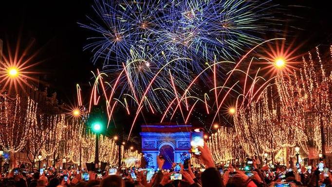 Paris France New Years