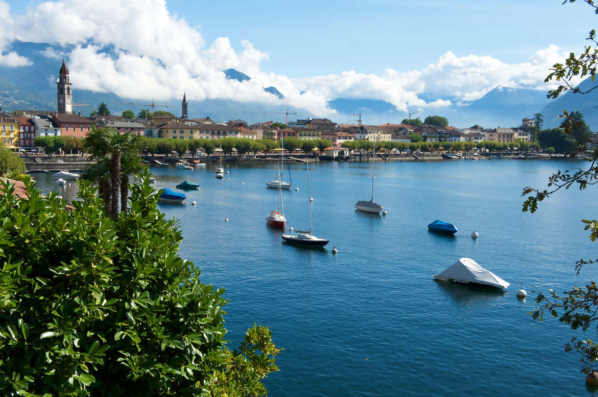 Lake Maggiore. Excursion to Lugano, Switzerland (B)