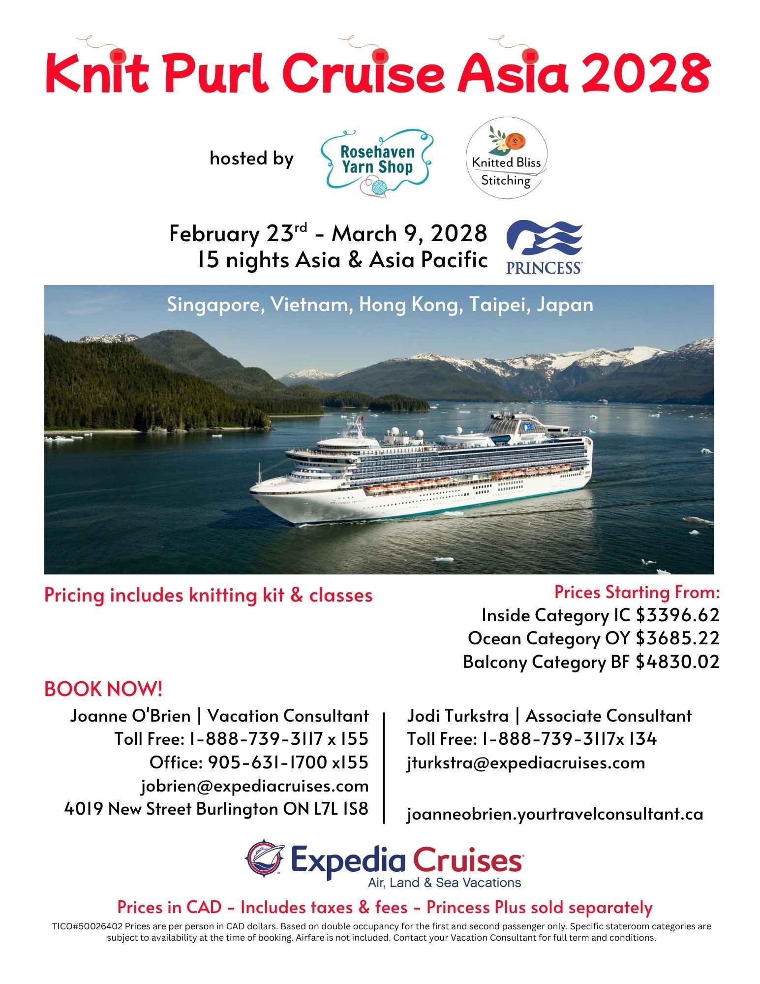 ASIA! Extra Port Added Ho Chi Minh City! Selling Fast!