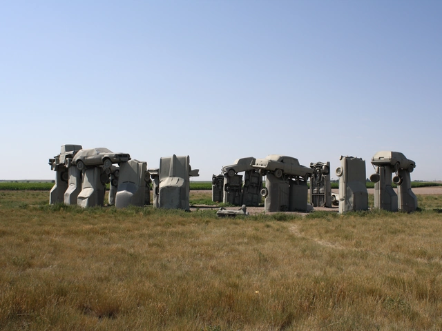 See a replica of Stonehenge made from old cars at Carhenge