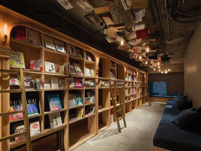 Sleeping in a Sea of Books, Is This Your Type of Accommodation?