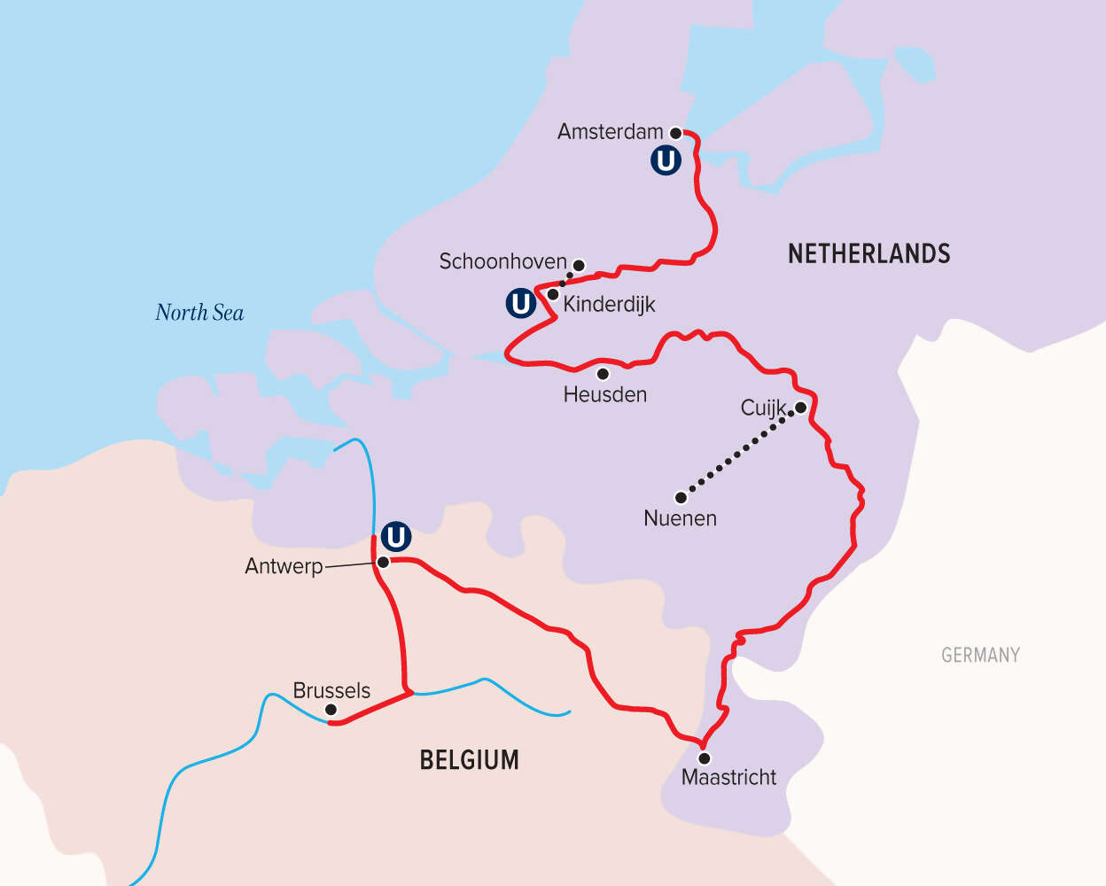 Uniworld - HOLLAND & BELGIUM AT TULIP TIME