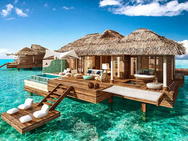 Over the water bungalows - the perfect romantic getaway