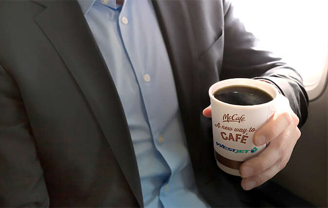 WestJet to start serving McDonald's Coffee