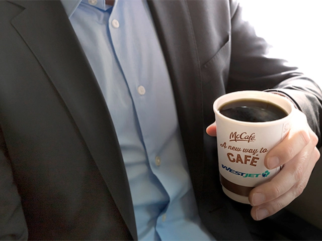 WestJet to start serving McDonald's Coffee