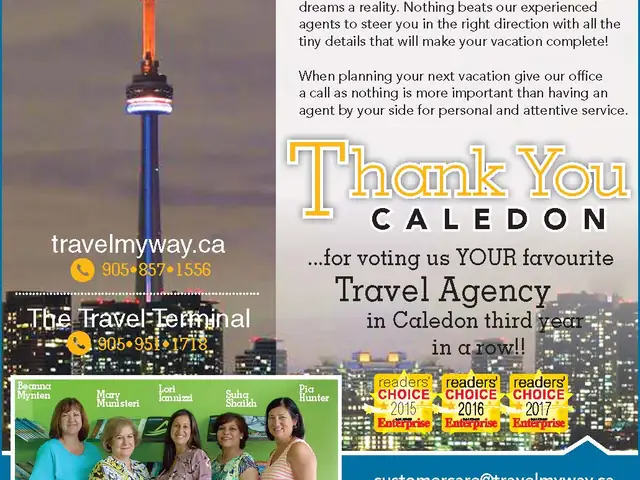 Winner of Readers Choice Best Travel Agency in Caledon