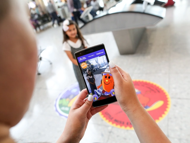 App-Happy Kids at Heathrow with New Travel-Themed Mr. Men Characters