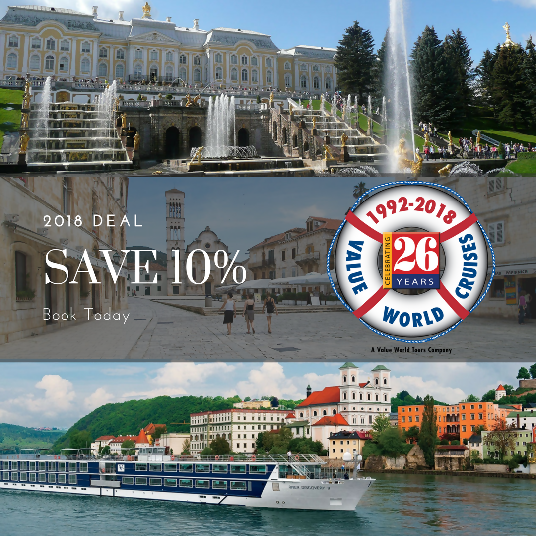BOOK any 2018 Value River Cruise Through Trip Designs And Get 10% Off!