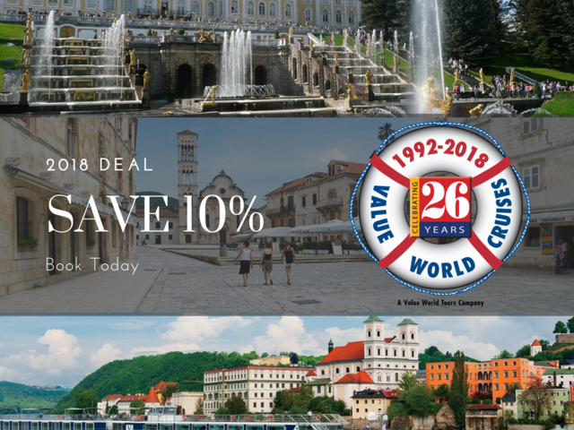 BOOK any 2018 Value River Cruise Through Trip Designs And Get 10% Off!