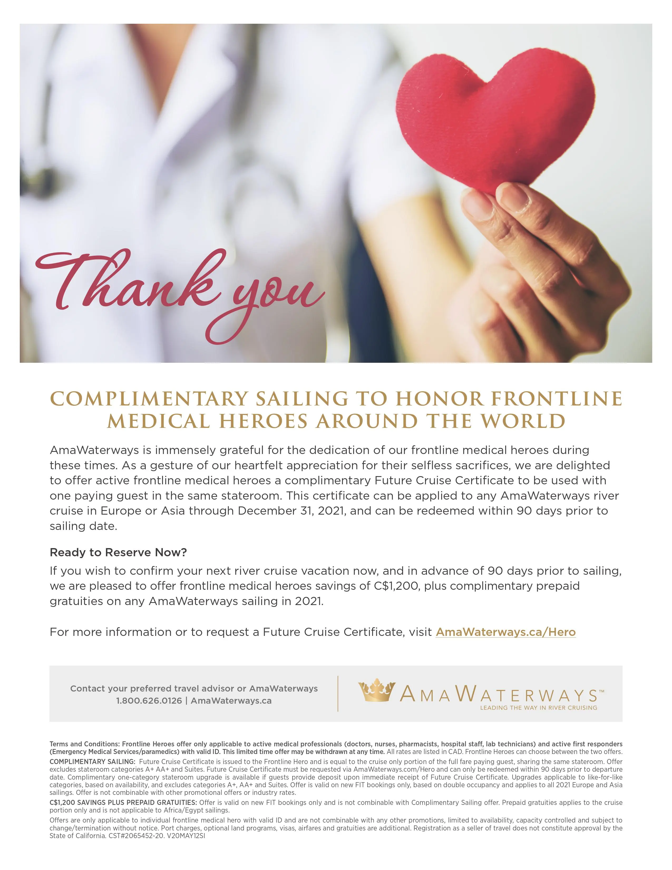 Free Cruise Offer Frontline Heroes