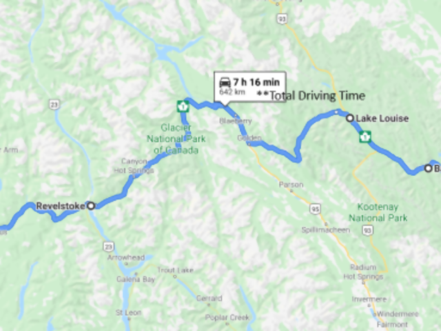 Calgary To Kamloops Road Trip