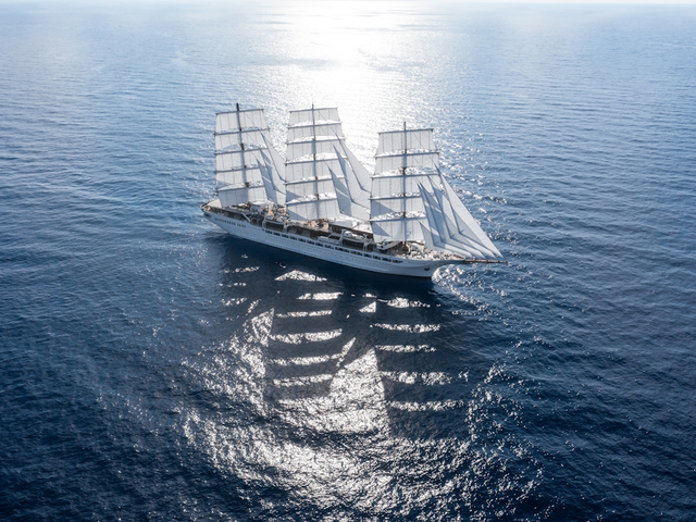 Sea Cloud Spirit to Homeport in Venice Grand Canal Summer 2025