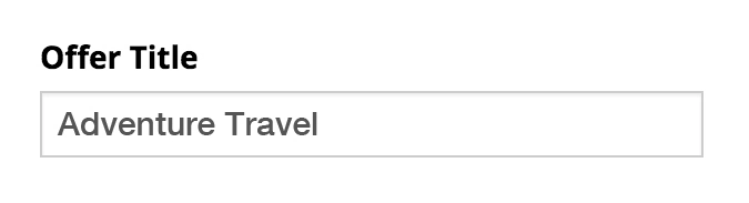 Title Field
