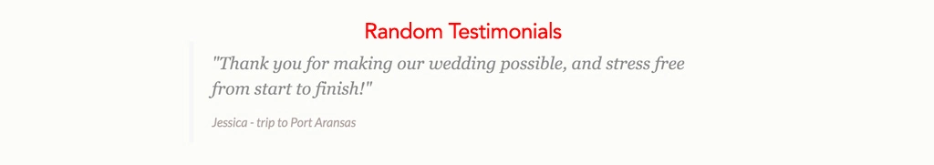 Testimonial Section