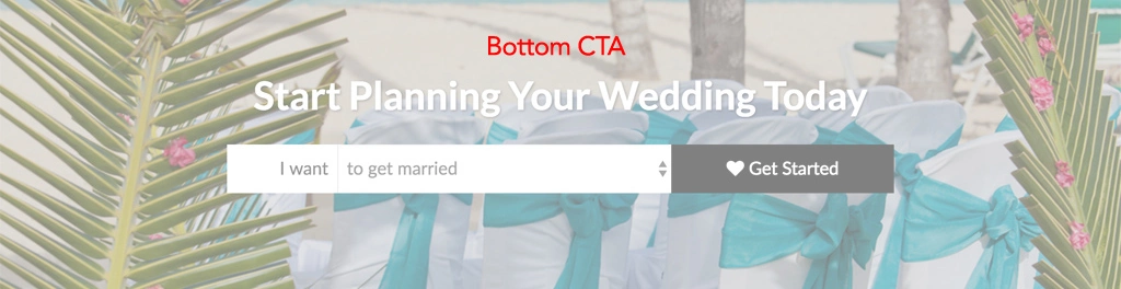 Wedding Website CTA