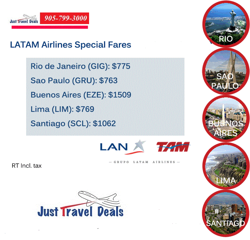 Cheap South America Tickets