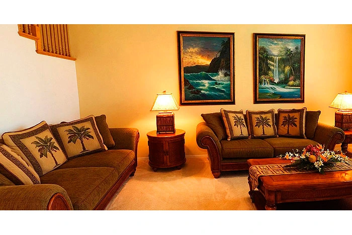 Aston Waikoloa Colony Villas living room