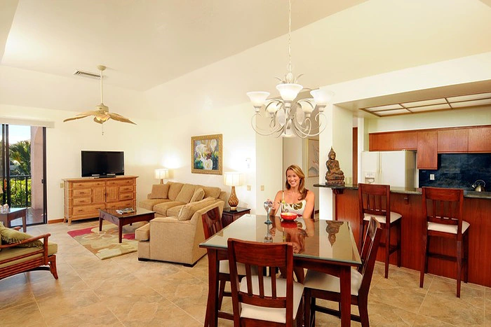 Aston Shores at Waikoloa, Hawaii living room