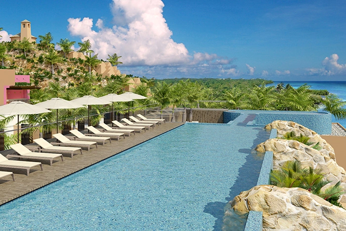 Hotel Xcaret Mexico rooftop pool