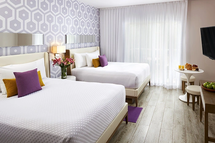 The Fives Beach Hotel & Residences double beds