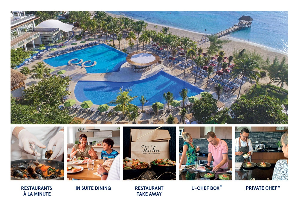 The Fives Beach Hotel & Residences.  Playa del Carmen Riviera Maya, Mexico