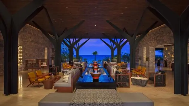 Dreams Natura Resort & Spa's lobby area.