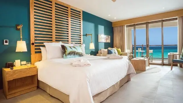 Preferred Club Junior Suite Ocean View at Dreams Natura Resort & Spa.