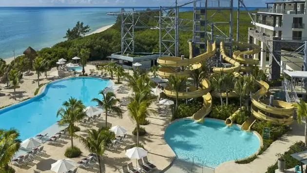 Pools and waterpark at Dreams Natura Resort & Spa.