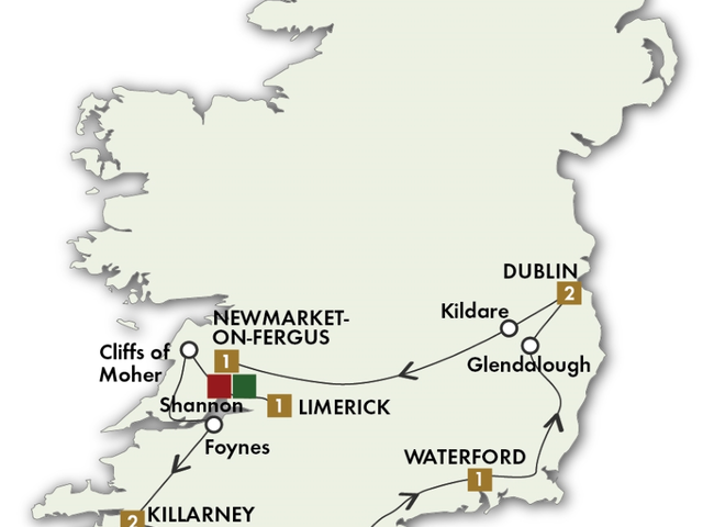 2021 Irish Heritage & Dromoland Castle Self-Drive - 8 Days/7 Nights