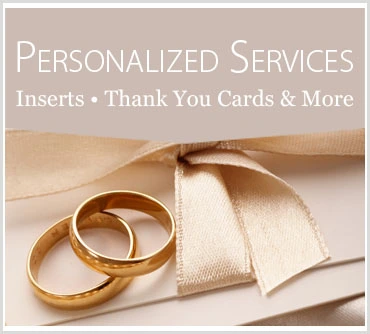 Personlized Inserts, Thank You Cards & Luggage Tags
