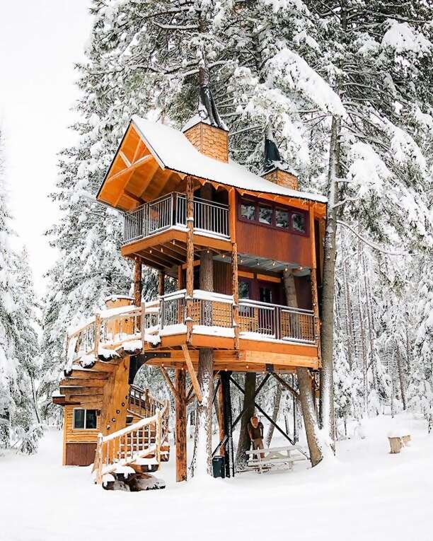Quick, how many spiral staircases should a treehouse have?