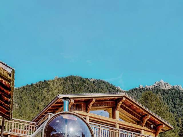 Celebrate in style at our #11 home for the holidays, an Airbnb Luxe chalet under the Mont Blanc massif